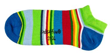 6 Paar TippTexx 24 Kinder Sneakersocken Gute Laune Ringel